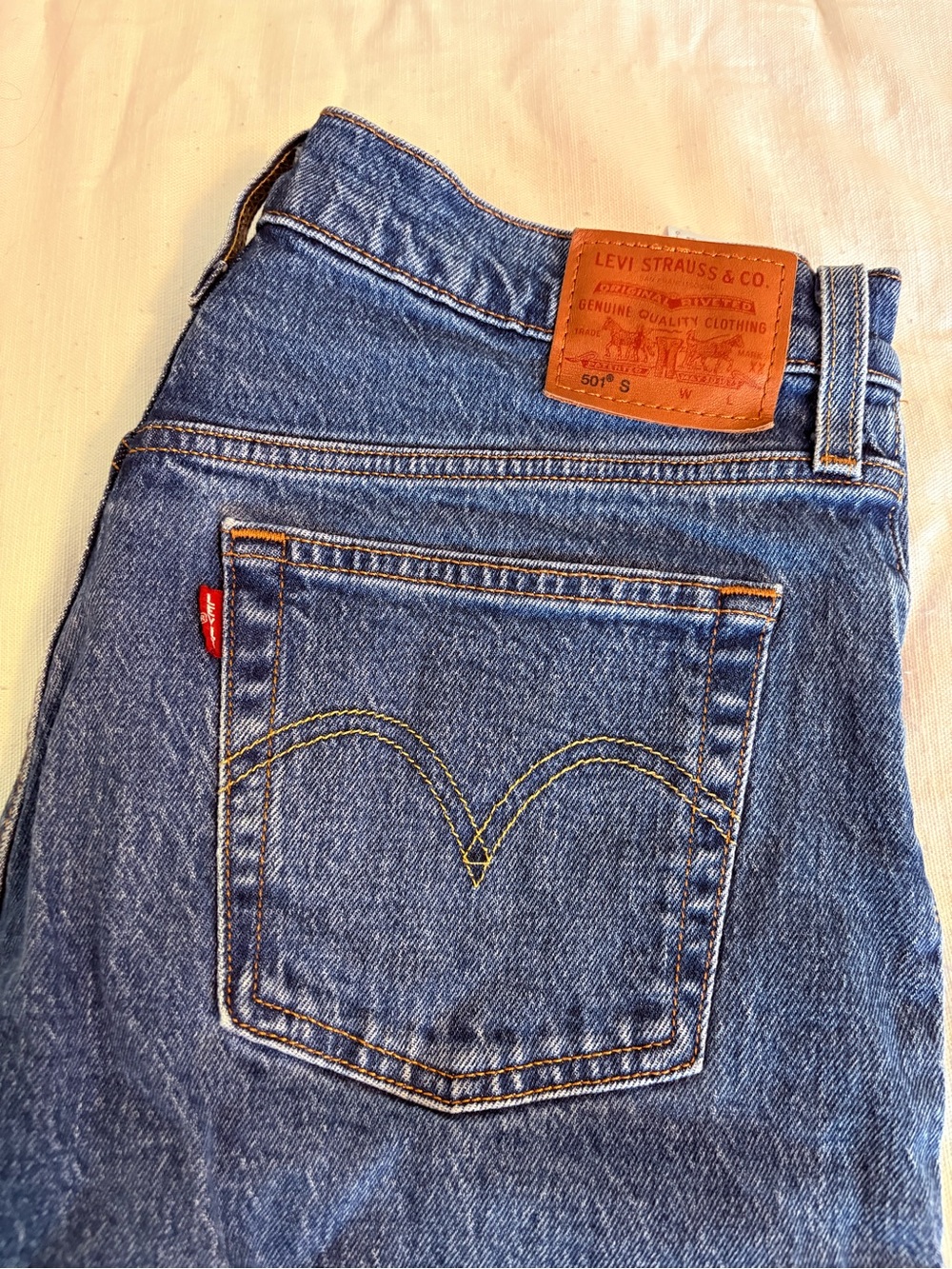 Levi's women’s 501 Skinny Blue Denim Jeans
